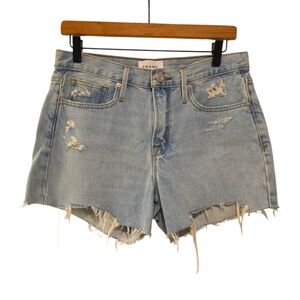 Frame, Jean Shorts, Le Brigette Short, Distressed, Frayed Hemline, Women's Sz 26